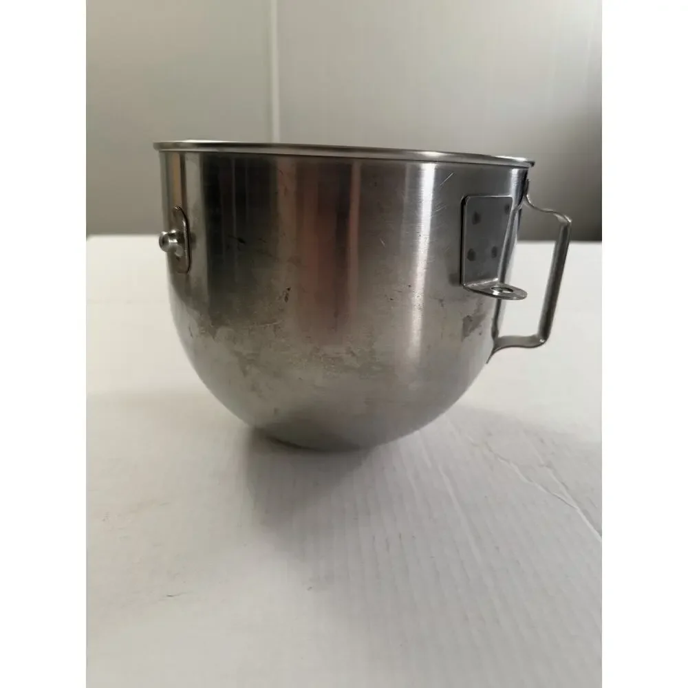 Lot Of 4 Unbranded 5 Quart Stainless Kitchen Aid Style Mixing Bowls